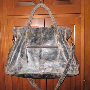 Peruvian Connection Bed Stu Rockaway Tote Large Distressed Black